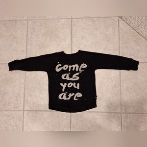 Rock Your Baby / Kid Come As You Are Lyrics Sweater Size 5 Nirvana Kurt Cobain